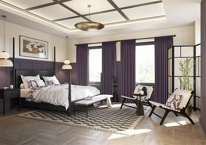 Norleigh, Plum - Made to Measure Curtains - Image 7